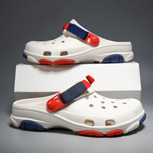 Men's Summer Wear Thick Bottom Increased Closed Toe Coros Slippers