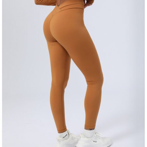 Cross Stitching Yoga Leggings Sports Workout Clothes Trousers