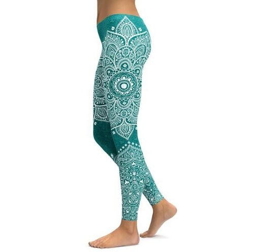 Printed Yoga Pants Women's Unique Fitness Tights Workout Sports Running Tights Sexy Push-ups Workout Tights Stretch Tights