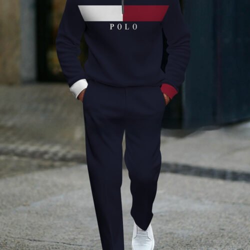 Casual Fashion Men's Long-Sleeve Pants Set