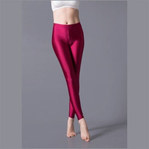 Milk Silk Shiny Pants Outer Wear Leggings Yoga