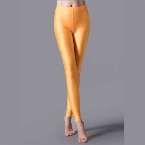 Milk Silk Shiny Pants Outer Wear Leggings Yoga