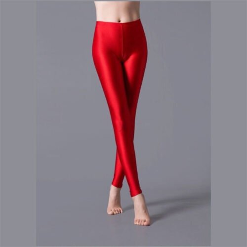 Milk Silk Shiny Pants Outer Wear Leggings Yoga