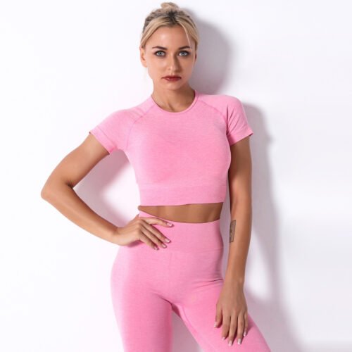 Explosive Sports Suit Fitness Seamless Women'S Spot Yoga Women'S Summer Yoga Pants New Pants