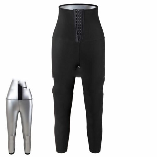 Ladies Sweating Hip Pants Yoga Sauna Beam High Waist Belly Pants Cross-Border Breasted Fitness Body Shaping Pants