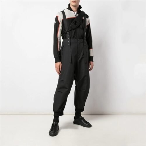 Strap casual pants suit