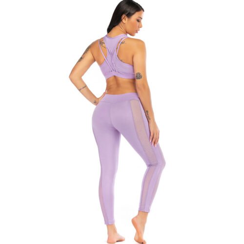 Cross shoulder strap hollow female yoga suit sports fitness