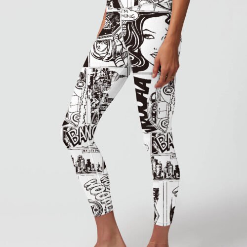 Print Yoga Pants Women's Exercise Workout Pants