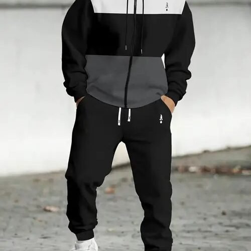 Hooded Sweatshirt Set For Men