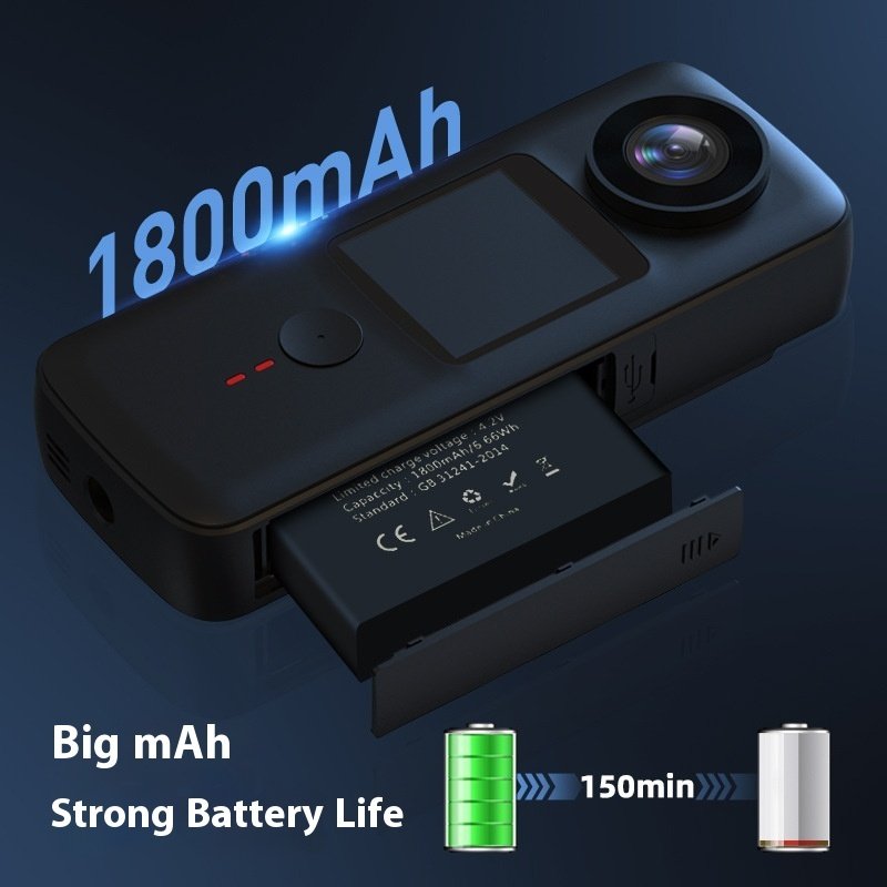 Anti-shake Waterproof Handheld Sports Riding Recording Camera