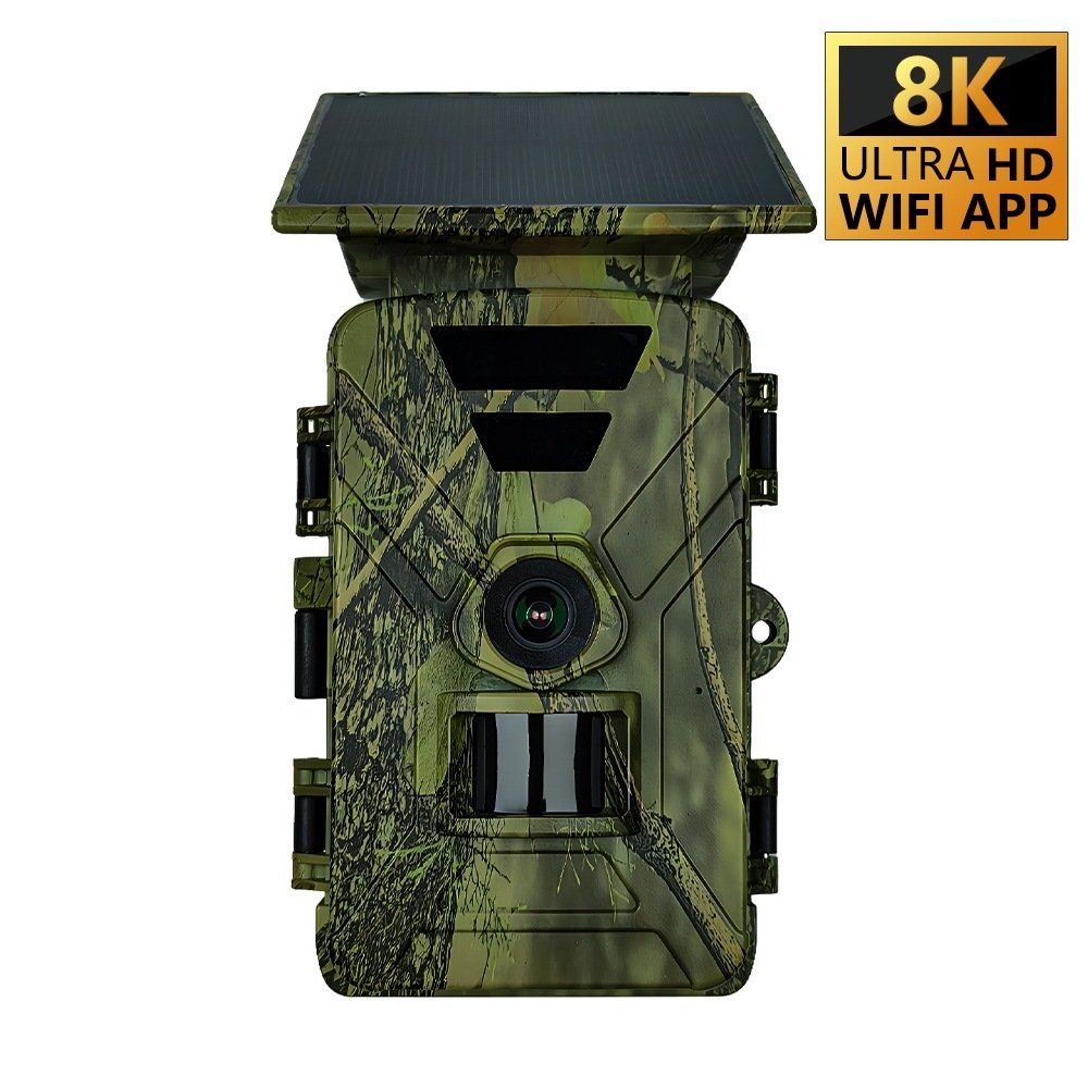 WIFI Solar Outdoor Camera 8K MP4 Type C Charging