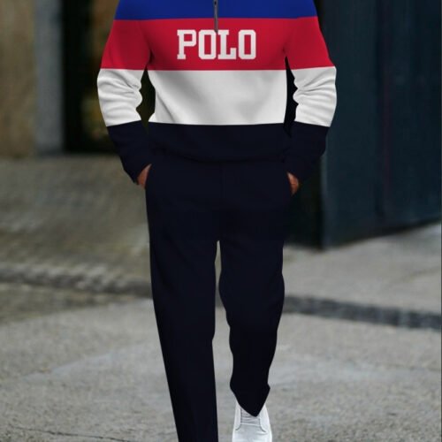 Casual Fashion Men's Long-Sleeve Pants Set