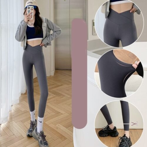 Cross Waist Shark Pants Wear High
