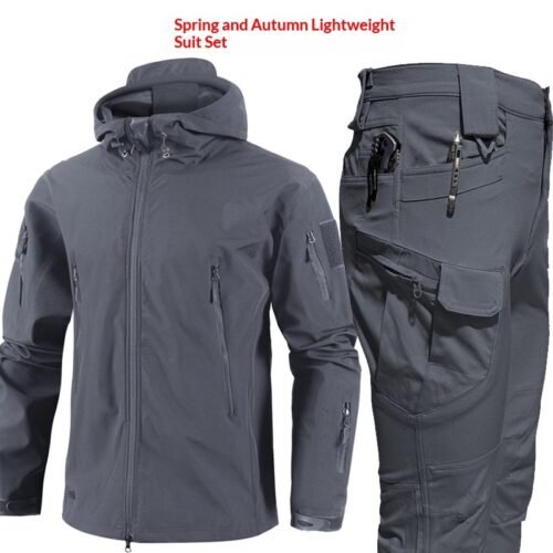 Camouflage Padded Jacket And Pants Suit
