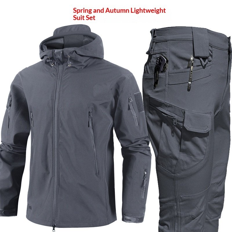 Camouflage Padded Jacket And Pants Suit