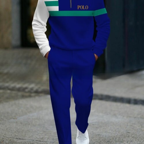 Casual Fashion Men's Long-Sleeve Pants Set
