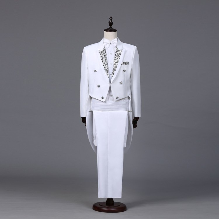 Mens Formal Tuxedo Suit Performance Outfit