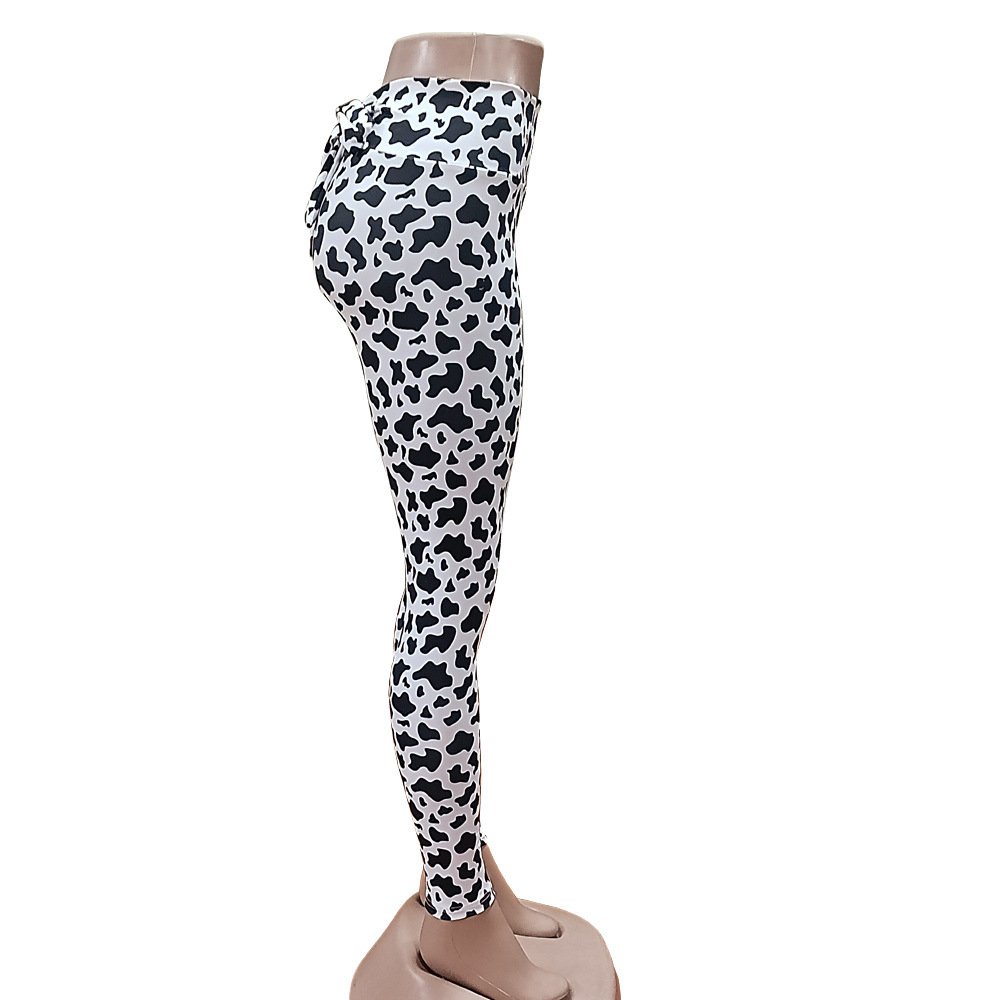 Cows Pattern Yoga Workout Pants Women