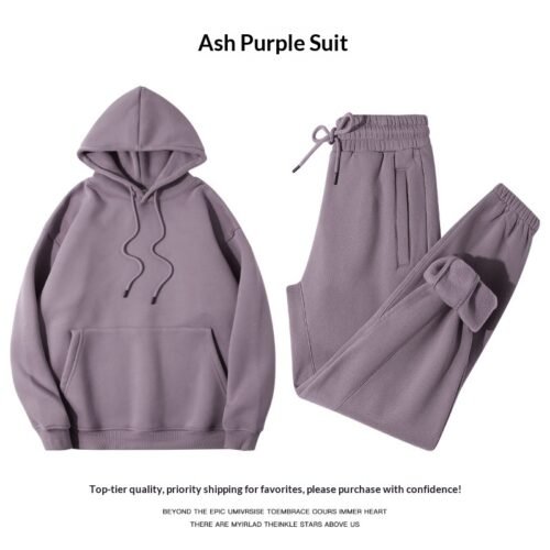 Womens Fleece-Lined Hoodie Heavyweight Solid-Color Drop-Shoulder Design With Extra Padding For Maximum Warmth