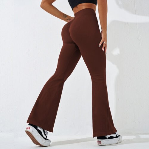 Seamless High-waist Wide-leg Pants Workout Yoga Pants