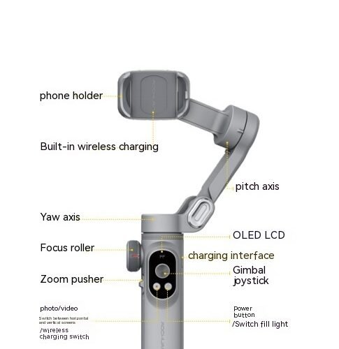 Pro Mobile PTZ Stabilizer Intelligent Three-axis Anti-shake