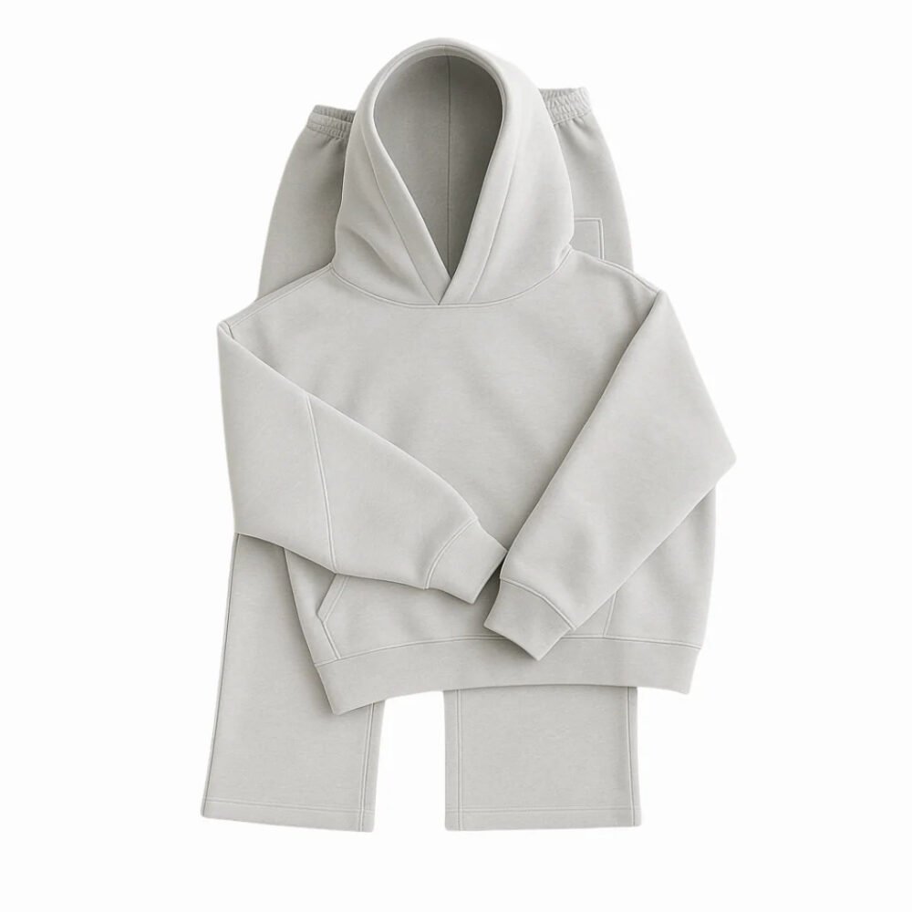 Men's Heavyweight Structured Hoodie - 3D Cut Sweatshirt with Adjustable Drawstring Hood and Ribbed Cuffs Hem