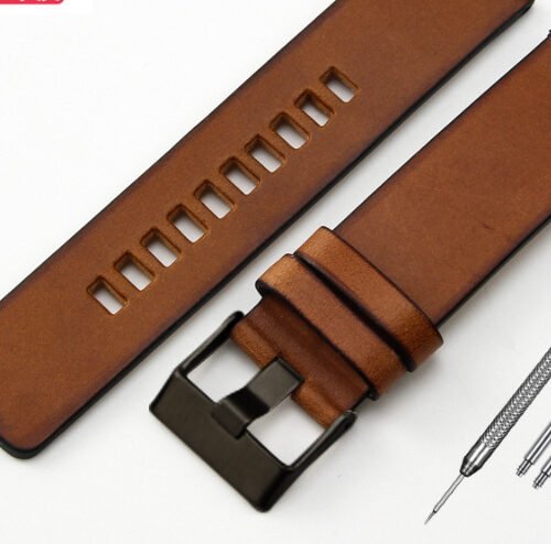 Retro Leather Watch Band Men