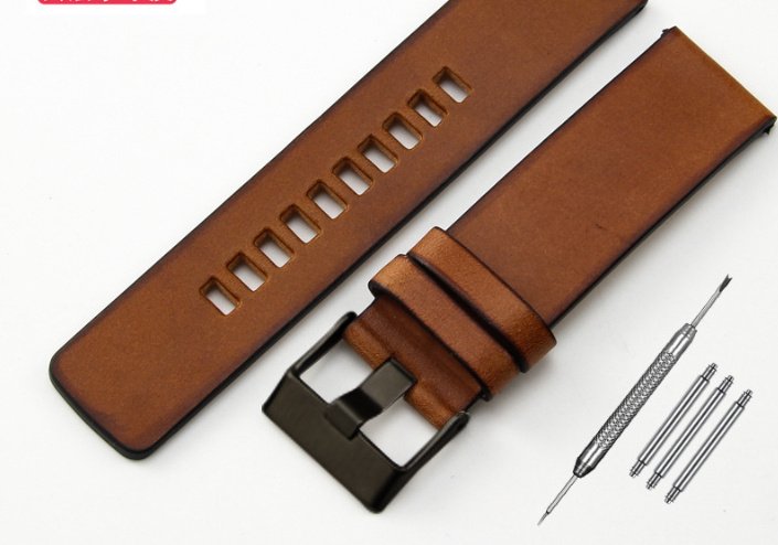 Retro Leather Watch Band Men