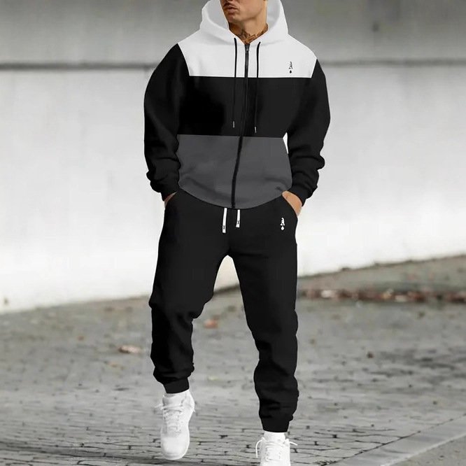 Hooded Sweatshirt Set For Men