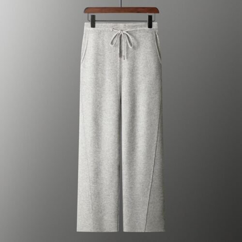 Business Mens Casual Double-Faced Wool Knit Sweater With Zipper In Solid Colors