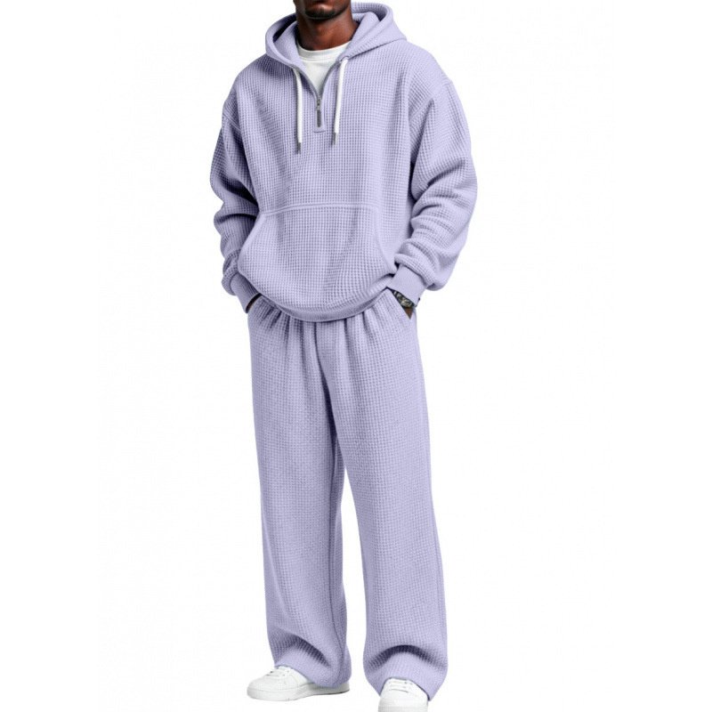 Solid Color Long Sleeved Long Pants Two-piece Set Sporty And Minimalist