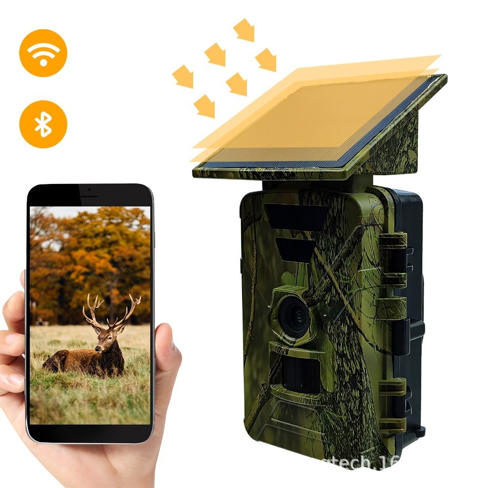 WIFI Solar Outdoor Camera 8K MP4 Type C Charging