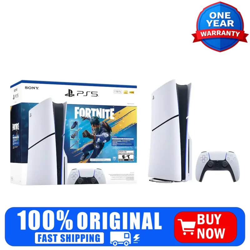 Sony PlayStation 5 Disc Console 1TB with Fortnite Flowering Chaos Bundle