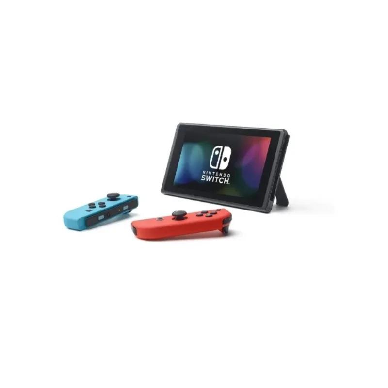 Switch - OLED Model with Neon Red & Neon Blue Joy-Con - Hong Kong Version (HK Charger with HK to US Plug Adapter)