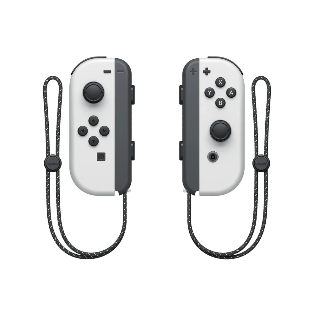 Nintendo Switch OLED Model – White & Black Joy-Con – Hong Kong Version (HK Charger Included, HK-to-US Plug Adapter)