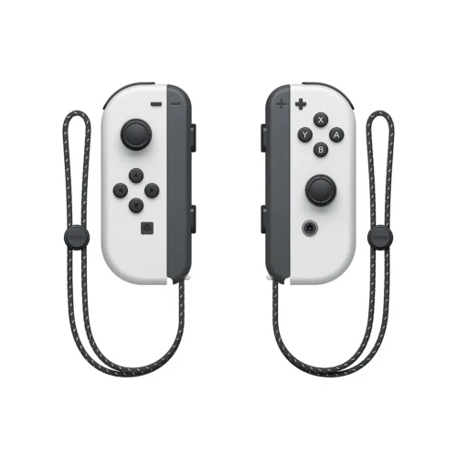 Nintendo Switch OLED Model – White & Black Joy-Con – Hong Kong Version (HK Charger Included, HK-to-US Plug Adapter)