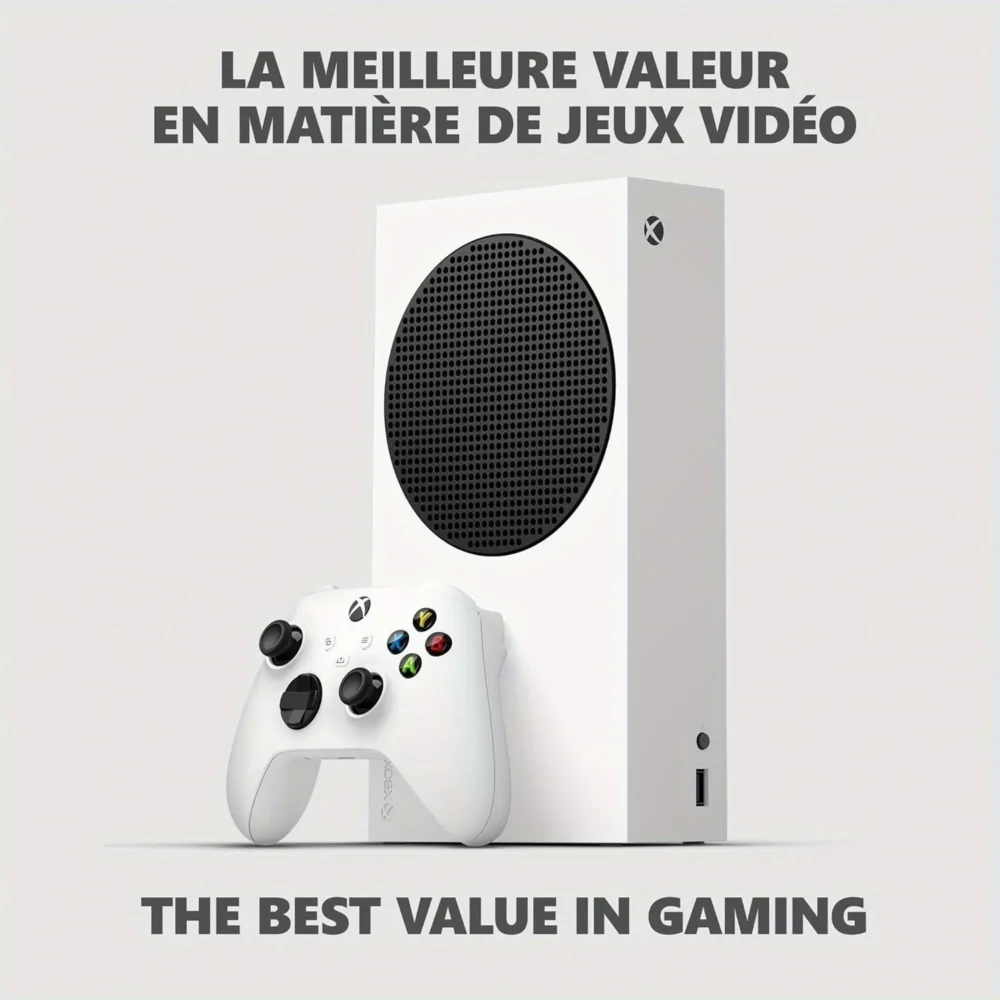 Gaming Console - Microsoft - Xbox Series S 512 GB All-Digital Console (Disc-free Gaming) - White