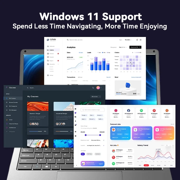 Cheapest Portable 14 Inch Intel Celeron N4000 Laptop with SSD  TN Panel PC for Students Business Win 11 Yoga Laptops Computer