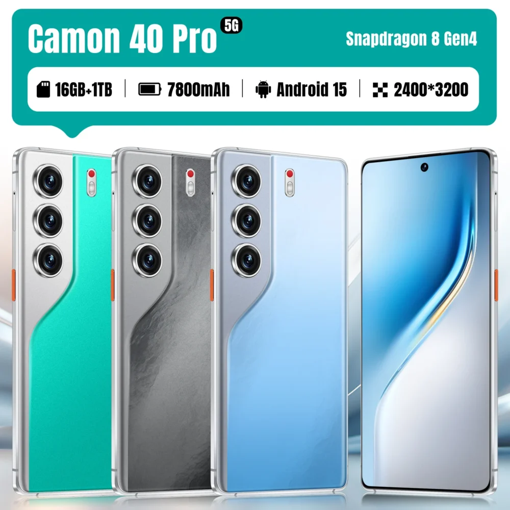 Hot-selling Camon 40 Pro Original 16 Gb +1tb Mobile Phone 7800mah Hd Gaming Custom Global 5g Smartphones