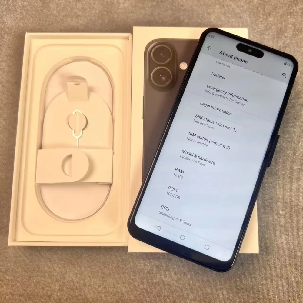 2025 New Low Price I16 Pro Max Mobile Phones 5g Dual Sim Global Version Smartphone 10 Core 16gb+1tb Large Screen Cell Phones