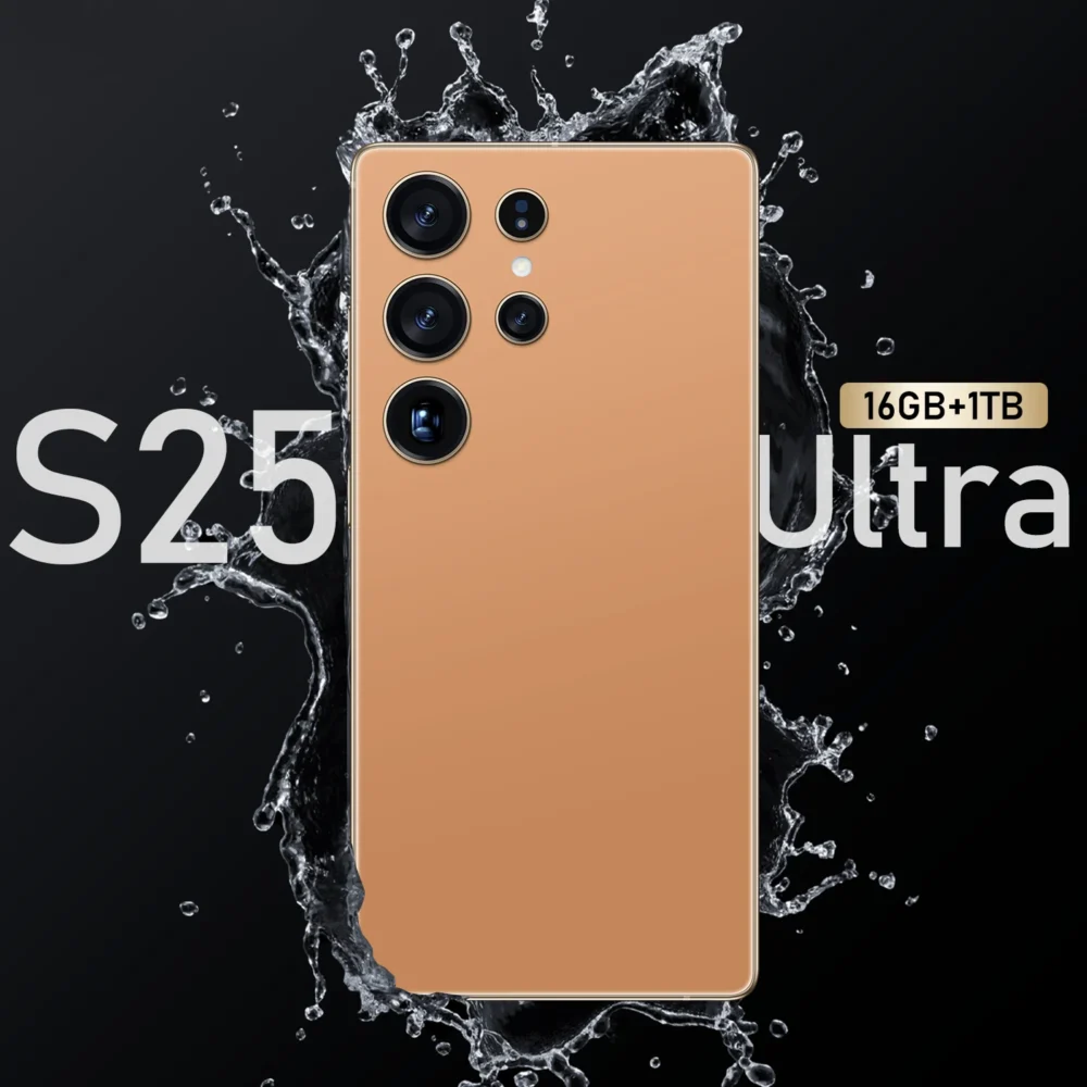 Original Phones S25U and S25 Ultra 5G Dual SIM Smartphones 16GB+1TB 5G Mobile Phone with HD Screen Resolution