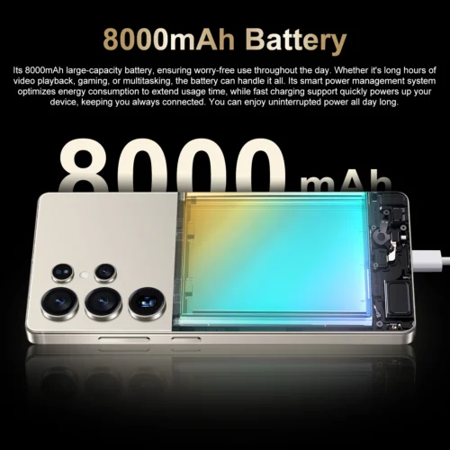 Original Phones S25U and S25 Ultra 5G Dual SIM Smartphones 16GB+1TB 5G Mobile Phone with HD Screen Resolution