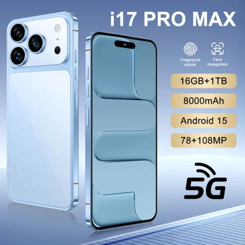 New Arrived Low Price I17 Pro Max Mobile Phones Dual Sim Global Version I17ProMax Smartphone 8GB+256GB Cell Phones