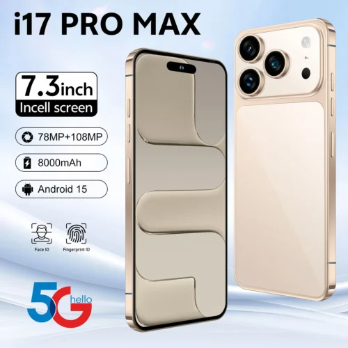 New Arrived Low Price I17 Pro Max Mobile Phones Dual Sim Global Version I17ProMax Smartphone 8GB+256GB Cell Phones