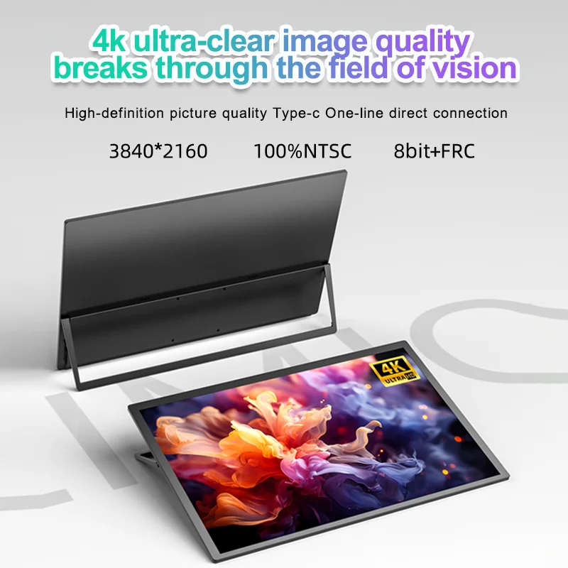 EIMIO 18.5 Inch 1080p Full HD H-IPS LCD Portable Monitor with Type-C Interface Anti-Blue Light Built-in Speaker for PC & Phone