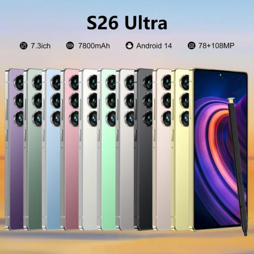 Best Selling Cellphones S26 16+1TB 48+108MP Global 5G Smartphone 7.3Inch Screen Cellphones for S26 ultra Smart Phone