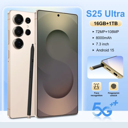 New 2025 Original Phones S25 ultra Smartphones 16GB+1TB 5G Dual SIM Cellphone Mobile Phone S24 ultra 5g Smartphone