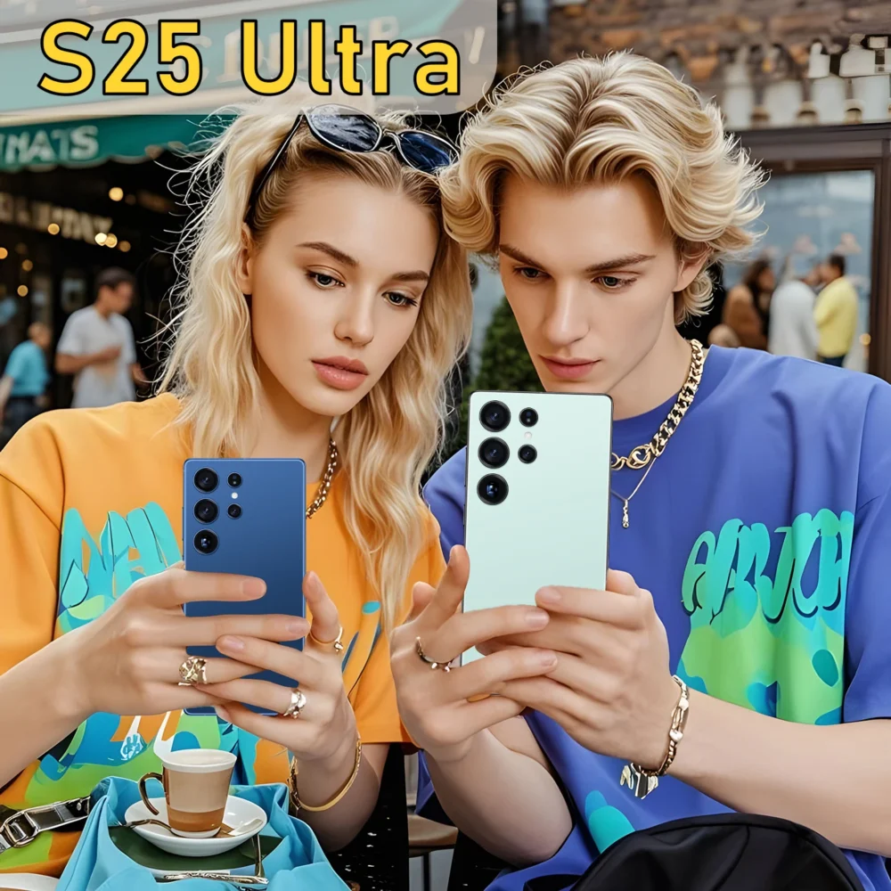 Original Phones S25U and S25 Ultra 5G Dual SIM Smartphones 16GB+1TB 5G Mobile Phone with HD Screen Resolution