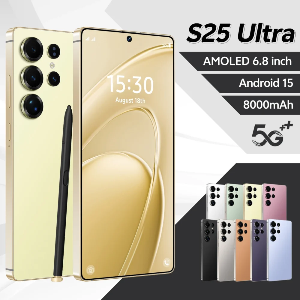 Original Phones S25 ultra Smartphones for S25 ultra 16GB+1TB 5G Dual SIM Cellphone Mobile Phone S25 ultra 5g Smartphone