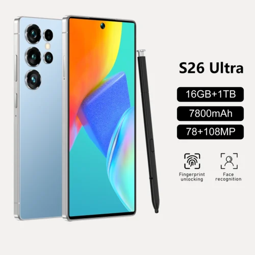 Best Selling Cellphones S26 16+1TB 48+108MP Global 5G Smartphone 7.3Inch Screen Cellphones for S26 ultra Smart Phone